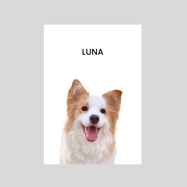 Custom Memorial Portrait For One Pet - Image 3