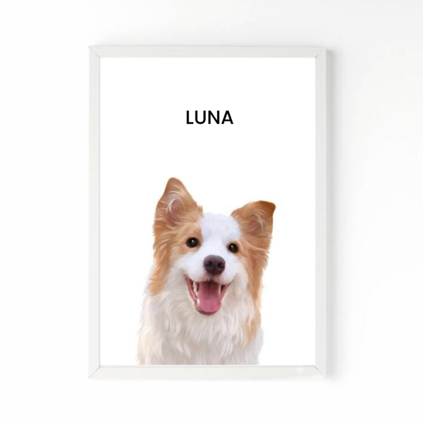 Custom Memorial Portrait For One Pet - Image 2