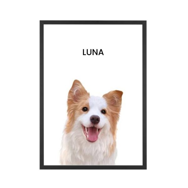 Custom Memorial Portrait For One Pet