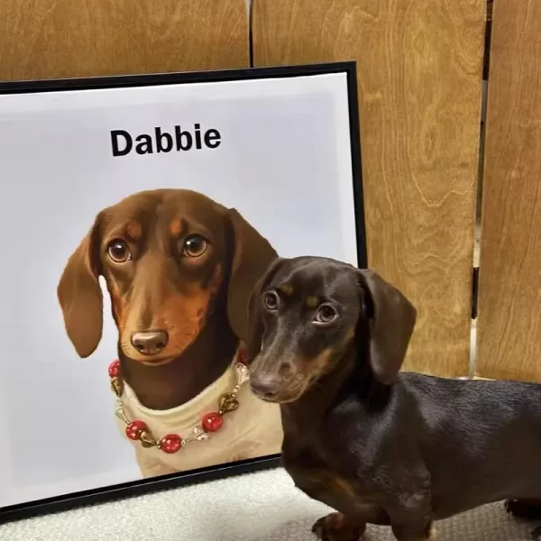 Custom Memorial Portrait For One Pet - Image 6