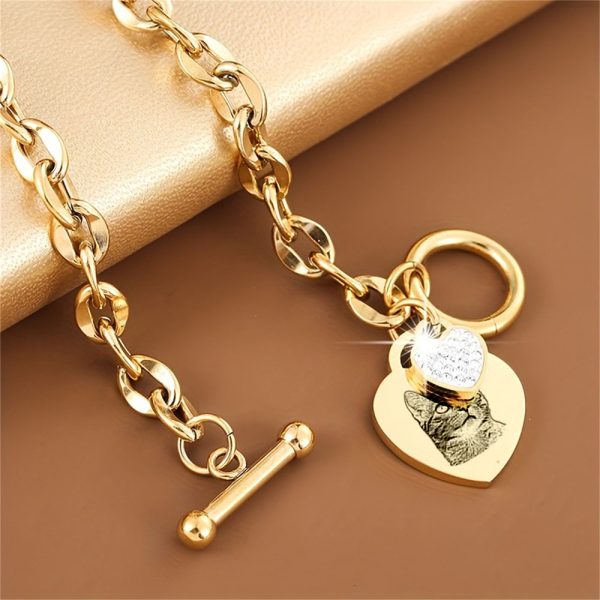 Custom Engraved Pet Portrait Bracelet - Image 4